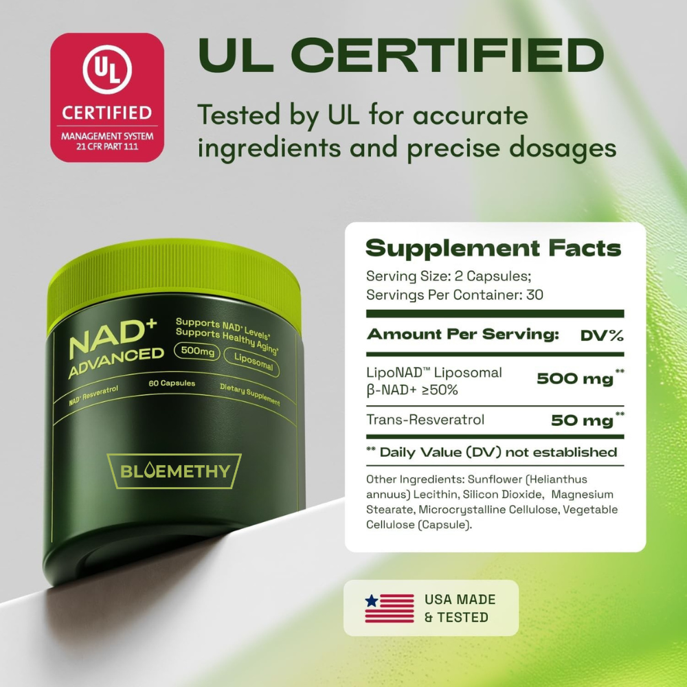 NAD+ Power Stack – Boost Energy, Brain Function & Mitochondria Support
